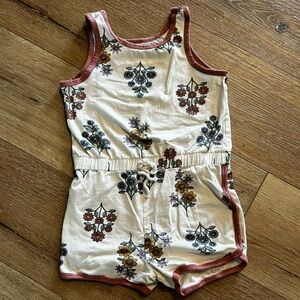 Toddler Girls 5T Retro Floral Romper